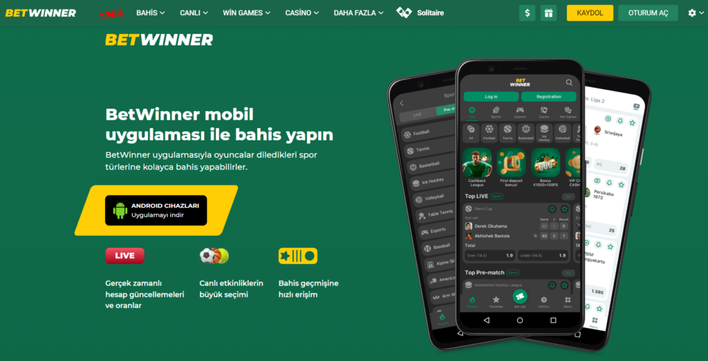 Betwinner Mobil Uygulama İndir